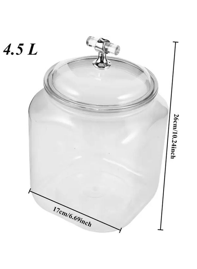 Sealed Airtight Plastic Food Storage Jar With Locking Lid For Dry Goods Coffee Pasta - Image 3